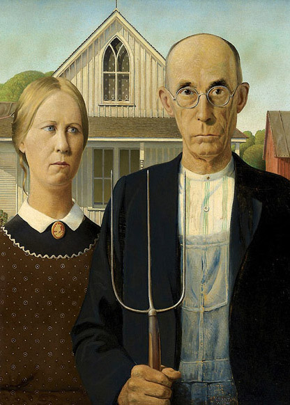 AC77 - American Gothic by Grant Wood